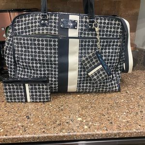 Kate Spade overnight tote with 2 additional bags